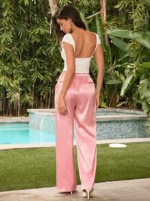 Forever 21 Hoch Taillierte Weite Hose