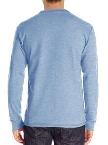 Men's Casual Sporty Style Contrast-Color Placket Lightweight Long-Sleeve Polo Shirt Versatile For Layering Or Standalone Wear Effortless Everyday Attire