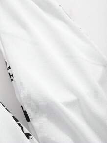 DAZY 2 件套花卉印花露背度假连衣裙，含泳衣和泳裤，夏季，海滩女士服装，节日服装 - 黑與白 - 查看 7