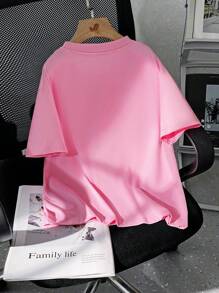 SHEIN Sommer T-Shirt mit Schmetterlingsdruck für Tween Mädchen