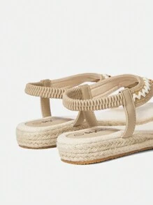 Styleloop Sandálias planas de verão femininas, moda, adequadas para viagens ao ar livre - Damasco - Ver 5