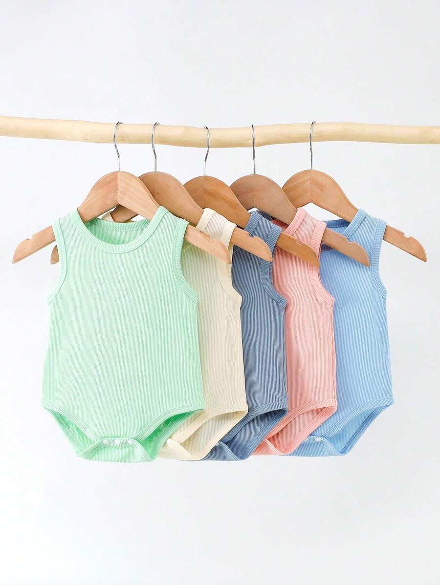 5 pièces/Set Barboteuses multicolores et chaleureuses mignones pour bébé garçon au printemps et en été, conviennent pour la sortie, les vacances, les festivals