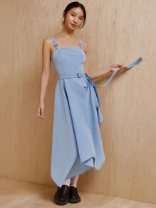 MONSE Mathilde Lhomme Designer Belt Straps Rectangular Dress, Summer Elegant Dress, Holiday, Party, Vacation, New Year Eve Outfit, Birthday Outfits, Festival