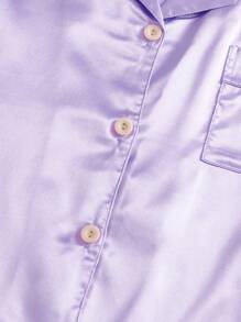 3pcs Ladies' Comfy Satin Pajama Set For Women - Multicolor - View 7