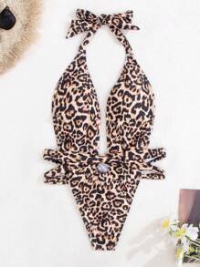 Swim SXY 1pc女装时尚印花随机设计一件 - 彩色 - 查看 6