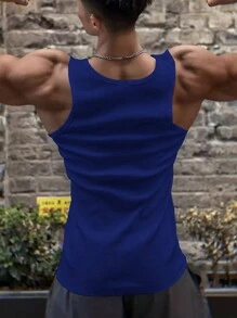 Gym Rark 3件套男友风男士纯色圆领休闲运动背心健身上衣基础款篮球服男友风男士健身上衣透气健身 - 彩色 - 查看 2