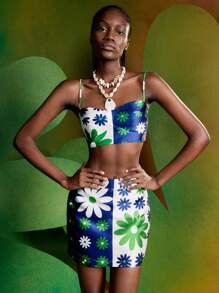 Alice McCall Designer Floral Print Cami Top For Summer Vacation, For Summer, Holiday - Multicolor - View 9