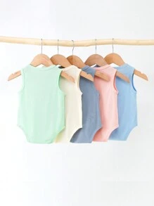 5 pièces/Set Barboteuses multicolores et chaleureuses mignones pour bébé garçon au printemps et en été, conviennent pour la sortie, les vacances, les festivals