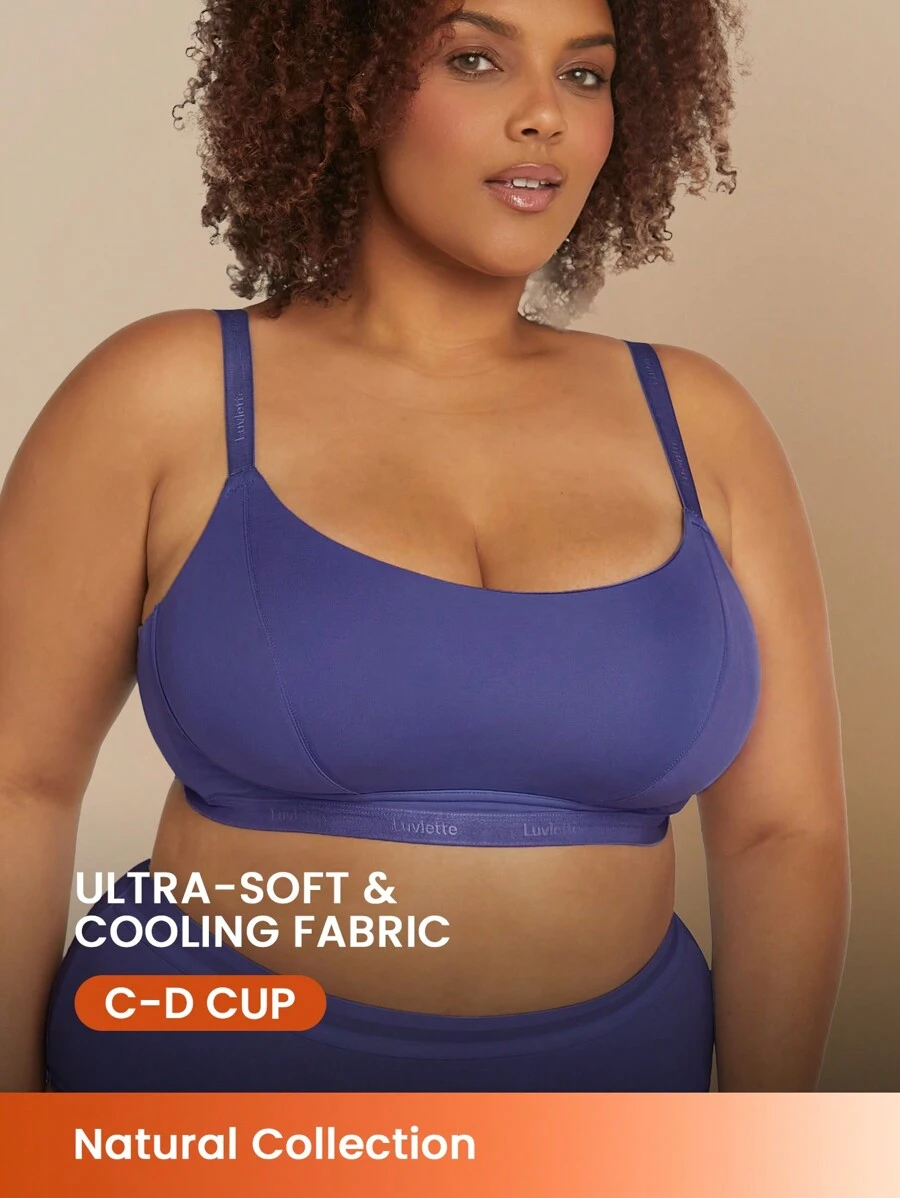 LUVLETTE Plus Natural Wireless Modal Silk Bralette 文胸
