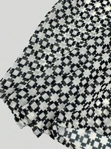 SHEIN LUNE 2024 Summer New Plaid Printed Lady's Shirt With Elegant Style Fall Cloth For Women - Multicolor - View 7