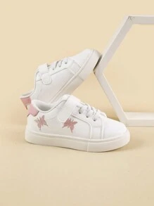 1pair Girls' Children's Spring/Autumn Soft Bottom Comfortable Sports Sneakers For Casual Wear Or Outdoor Activities, All-Season Toddler Shoes