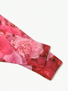 [Targeted Development] New Arrival Fashionable Round-Neck Floral Printed Long Sleeve Women's Sweater - Multicolor - View 4