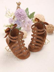 Summer New Classic Hollow Soft Bottom Sandals For 0-1 Year Old Infants