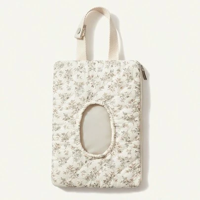 Cozy Pixies Portable Mommy Bag, Hanging Floral Tissue & Diaper Wet Wipes Dispenser For Baby Stroller