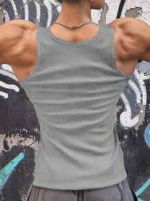 Gym Rark 3件套男友风男士纯色圆领休闲运动背心健身上衣基础款篮球服男友风男士健身上衣透气健身 - 彩色 - 查看 7