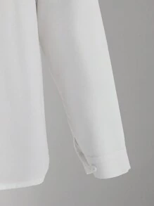 SHEIN 2pcs Formal & Fashionable Outfit Set For Teenage Boys, Suitable For Parties And Formal Occasions - White - View 4