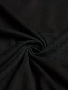 Débardeur d'été décontracté pour hommes avec impression de lettres et de dessins animés - Noir - Voir 3