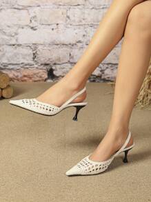 女士時尚派對/優雅/復古風格手織高跟鞋