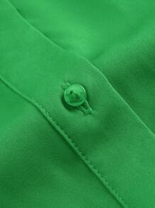 Slaydiva Resort Puffärmel V-Ausschnitt Schicht Kuchen locker Kleid