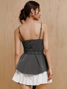 MONSE Mathilde Lhomme Designer-Sommerkleid mit Plissee, für den Urlaub, Party, Urlaub, Silvester-Outfit, Festival