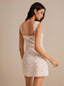 Poéselle 女士时尚甜美碎花A字裙碎花裙春季碎花裙沙滩装女士Y2K夏季碎花裙可爱夏装夏装、迷你裙、返校装、开学第一天