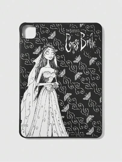 Corpse Bride | ROMWE Cartoon Figure And Letter Printed Pad Case