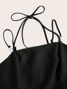 Modelyn Váy dạ hội dài đơn giản hàng ngày bằng vải voan mỏng dành cho nữ - màu đen - Xem 4