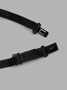 Tween Girl Back-To-School Short Collared Tie Casual Shirt - White - View 3