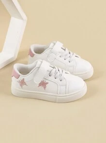 1pair Girls' Children's Spring/Autumn Soft Bottom Comfortable Sports Sneakers For Casual Wear Or Outdoor Activities, All-Season Toddler Shoes