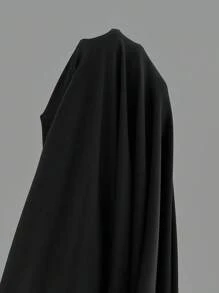 SHEIN Maternity Photoshoot Cold Shoulder Mesh Bodysuit - Black - View 6