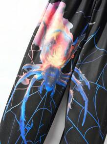 SHEIN Teen Boy Fashionable Digital Print Joggers Sweatpants, For Halloween Party