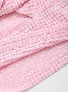SHEIN Unity Top de tubo con corte en la parte delantera y torsión. - Rosa - Ver 3