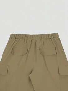 Manfinity Homme Men Flap Pocket Side Cargo Pants - Apricot - View 6