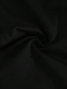 SHEIN Ensemble chemise à manches courtes bleue et pantalon en tricot noir pour garçons pré-adolescents - Bleu azur - Voir 4