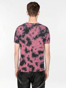 Manfinity Roghcode Men's Random Printed Short Sleeve Knit Top - Multicolor - View 2