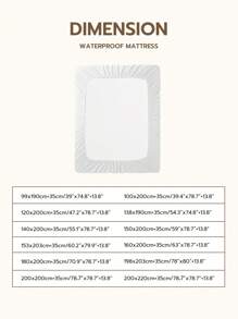 Cirelle [100% Cotton]1pc Soft & Gentle Fitted Sheet, All-Season Comfort And Breathable, Rama Cozy Bedroom, Bedding, High-End Hotel Supplies, Back To School Use, Dorm Essentials - White - View 3