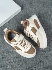 Giày da mùa xuân thu cho trẻ em, nhẹ và mềm, đế thoải mái và chống trơn trượt, khóa có thể điều chỉnh, dễ mang và cởi, thích hợp để mang hàng ngày, giày thể thao cần thiết cho mùa tựu trường cho học sinh - Nhiều màu - Xem 4