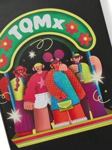 Raulito 1 pieza Cuaderno impreso creativo y portátil de Artista, 80 hojas Bloc de notas de oficina, Vacaciones