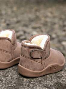 بوت ثلج دافئ للأطفال مبطن بطريقة مميزة بإغلاق خطافي وحلقات للأولاد والبنات