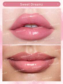 SHEGLAM Pout Pillow Cushion Lip Gloss-Sweet Dreamz Moisturizing Liquid Lipstick High Shine Finish Sponge Tip Applicator  Moisturizing Non-Sticky Lip Glaze Pink Rosa Lip Gloss Brand Beauty Makeup Face Paint Cosmetic For Women Girls Perfect For Fall Winter Ideal For Y2K Fancy Fashion Suitable For Birthday Christmas Present Party Ready Best Color