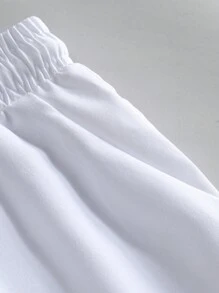 Manfinity RSRT 男士印花短袖襯衫和短褲 - 白色 - 查看 5