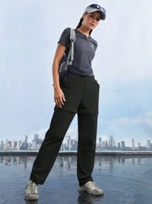 In My Nature Abbigliamento Outdoor Per Donne: Pantaloni Lunghi Due in Uno Staccabili per Campeggio, Escursioni e Spostamenti Quotidiani
