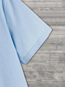 Manfinity LEGND Men Letter Graphic Tee & Pants - Multicolor - View 6