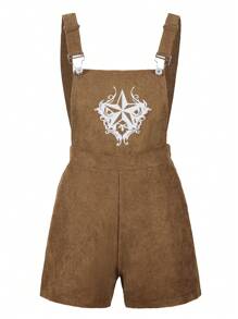 SHEIN Tween Girls' Woven Overall Pants