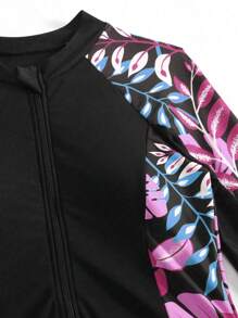 Swim Mulvari 女士露肩印花布基尼上衣，夏季海滩阿拉伯服装 - 彩色 - 查看 7