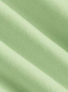 Muchica 女性彈性針織純色抹胸上衣和短褲組2件套裝 - 薄荷綠 - 查看 3