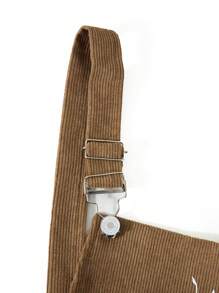 SHEIN Tween Girls' Woven Overall Pants