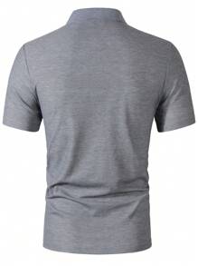 Manfinity Homme Men's Polo Shirt For Summer Daily Wear (Random Cut) - Light Grey - View 2