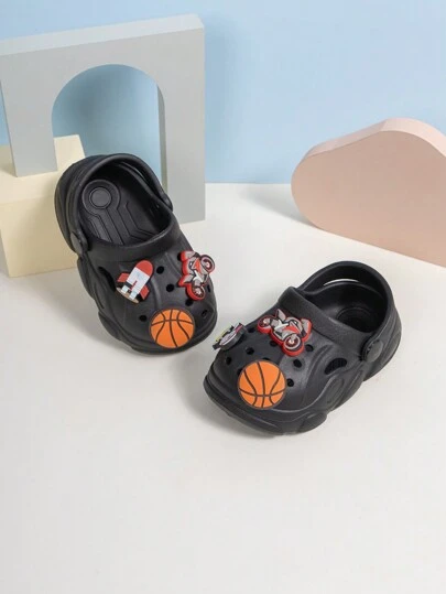 Chaussures de plage d'été décontractées et décorées pour bébé avec dessins animés à la mode