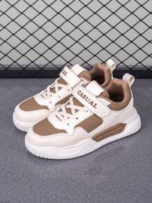 Giày da mùa xuân thu cho trẻ em, nhẹ và mềm, đế thoải mái và chống trơn trượt, khóa có thể điều chỉnh, dễ mang và cởi, thích hợp để mang hàng ngày, giày thể thao cần thiết cho mùa tựu trường cho học sinh - Nhiều màu - Xem 2